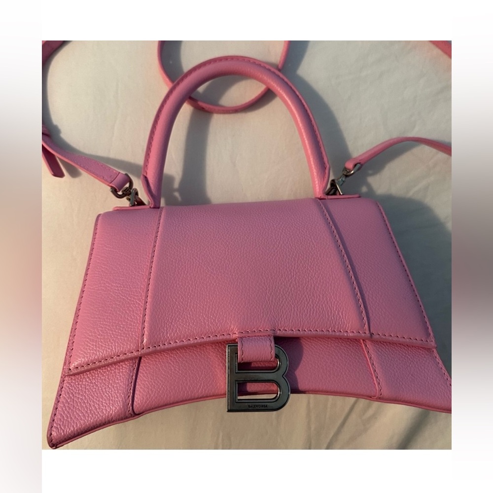 Hourglass Top Handle Bag Leather Small